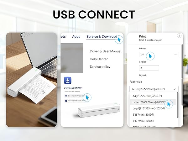 Portable Thermal Printer