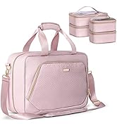 Prokva Professional Makeup Artist Travel Case with 4 Detachable Cosmetic Bags, Large Make up Orga...