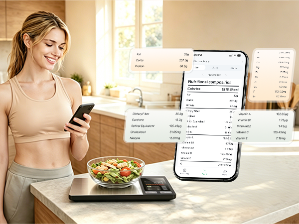 smart food scale with nutritional calculator
