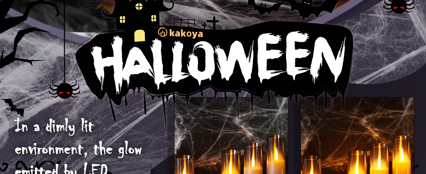 halloween decorations flameless candles