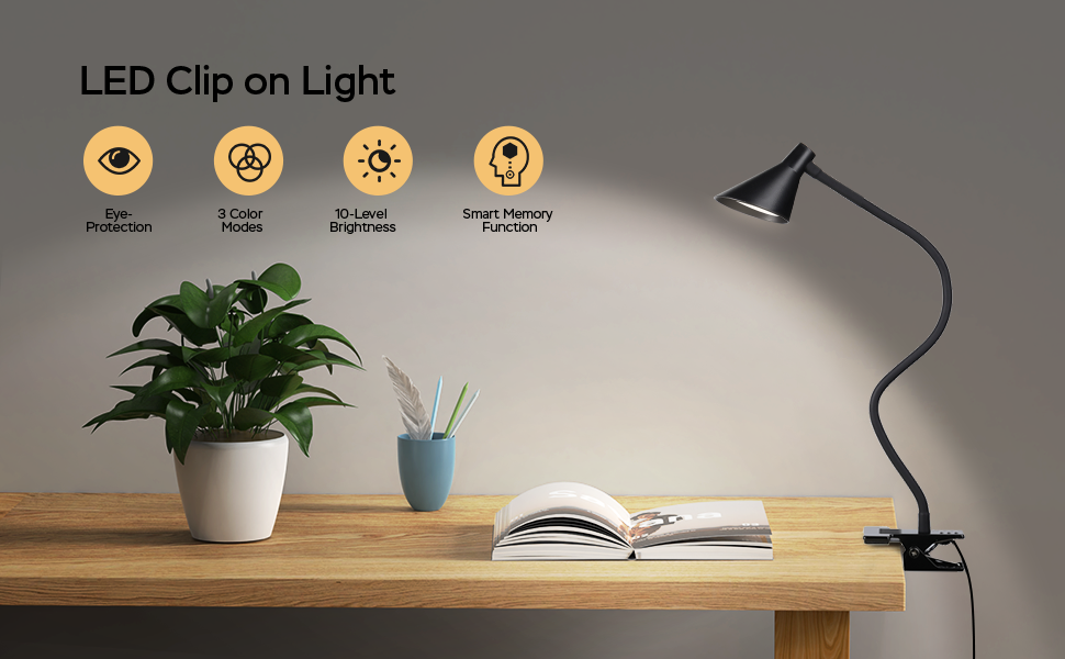 Clip on Light USB Reading Light