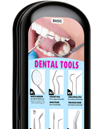 Dental Care Kit Stainless Steel Dental Pick Tartar Remover Tool 
