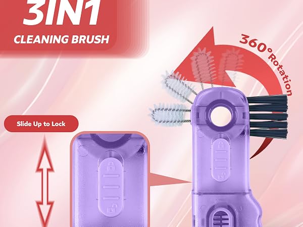 3 in 1 cup lid gap cleaning brush