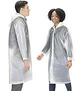 Hagon PRO Rain Coats (2 Pack) - EVA Rain Poncho for Women and Men, Reusable Raincoat