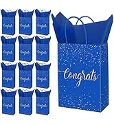 JarThenaAMCS 24Pcs Graduation Gift Bags with Tissue Paper 2026 Congrats Grad Party Treat Bags wit...