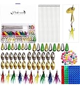 Dovesun 143pcs Fishing Lures Making Kit Spinner DIY Making Kit for Bass Trout Baits Fishing Gifts