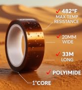 echomerx small core heat resistant tape desert