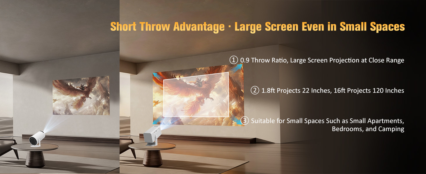 Built in App Mini Projector