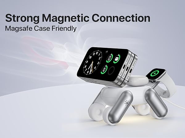 4 in 1 magnetic wireless charging station for apple devices