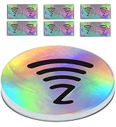 NTAG215 Anti-Metal NFC Tags with Holographic Protective Stickers, Waterproof Rewritable NFC Stick...