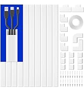 Delamu Cord Hider, 157in Cord Covers for Wires on Wall, Cable Hider Cord Organizer, Wire Covers f...