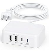 USB C Fast Charger, 45W Multiple Desktop USB C Charging Station Hub, 30W Dual PD USB C and QC USB...