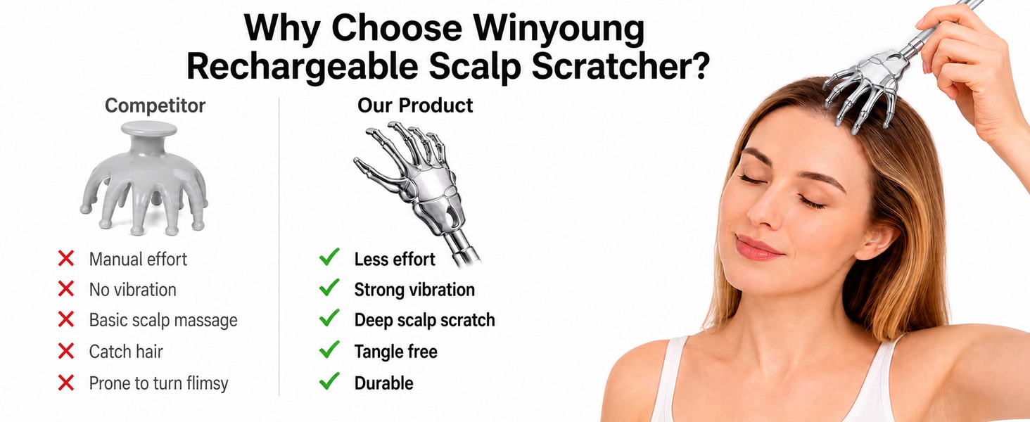 head scratcher massager whisk hair