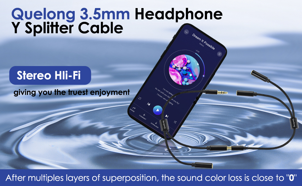 3.5mm Headphone Y Splitter Cable