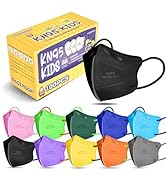 KN95 Masks Disposable for Kids, 5 Layer Protection 100 Pack Individually Wrapped KN95 Masks Child...