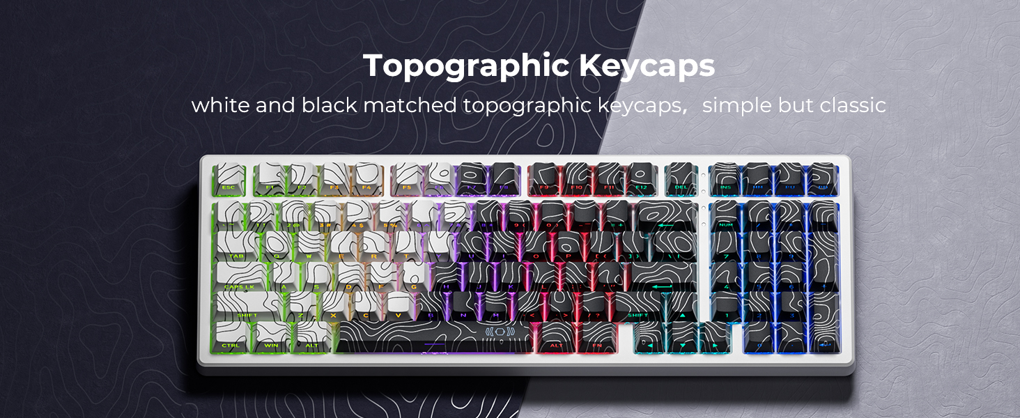 Topograph keycaps