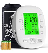 Blood Pressure Monitor, Blood Pressure Cuff 22-42cm - 2 * 99 Sets of Memory, 4*AAA Battery Includ...