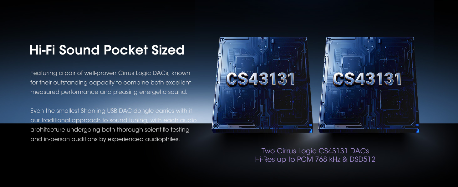 Headphone Amplifier Dual CS43131 Chips