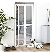 Joyofcife Extra Tall Cat Gate for Doorway – 73“ Pressure-Mounted Transparent Cat Gate for Pets, F...