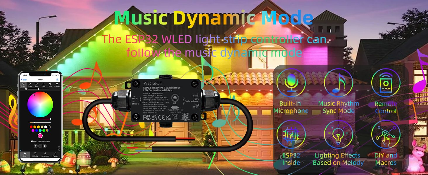 Waterproof ESP32 WLED Controller