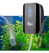 AQQA Aquarium Rechargeable Air Pump,Multifunctional Portable Energy Saving Power Quiet Oxygen Pum...