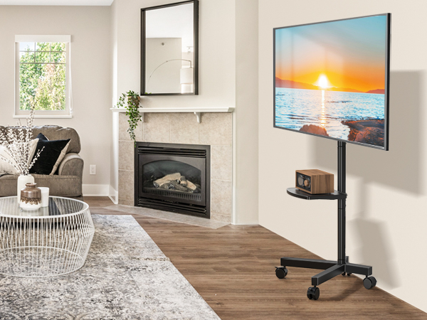rolling tv stand