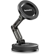 SYNCWIRE MagSafe Car Phone Mount [3-Axis Double Folding Design] Strong Suction Cup Phone Holder, ...
