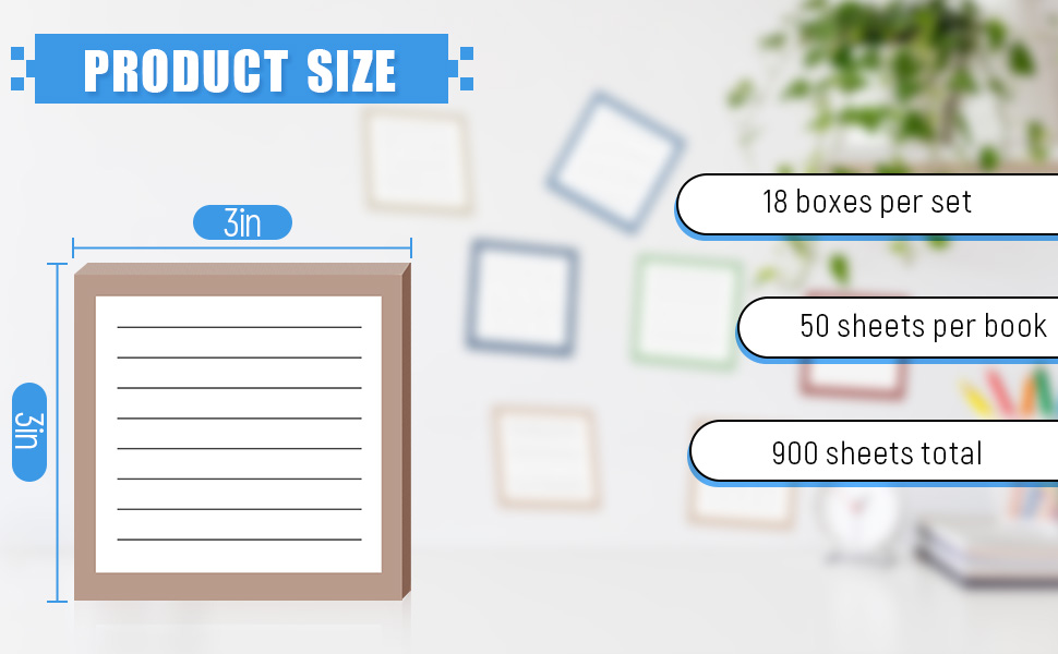 18 Pack Lined Sticky Notes
