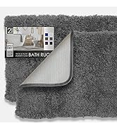 Clara Clark Bathroom Rugs, Ultra Soft Shaggy Bath Rugs - Bath Mats for Bathroom, Machine Wash, No...