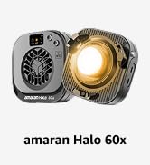 amaran Halo 60x COB LED Video Light,Ultra-Compact 63W Bi-Color 2,700K - 6,500K Studio Lighting Bo...