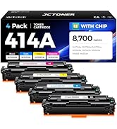 414A Toner Cartridge Set 4-Pack Replacement for HP 414A W2020A W2021A W2022A W2023A Compatible fo...