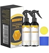 YADUO 2Pcs Natural Beeswax Care Spray &amp; Restorer, 2025 New Bees Wax Furniture Polish and Cleaner,...