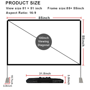 100 inch size