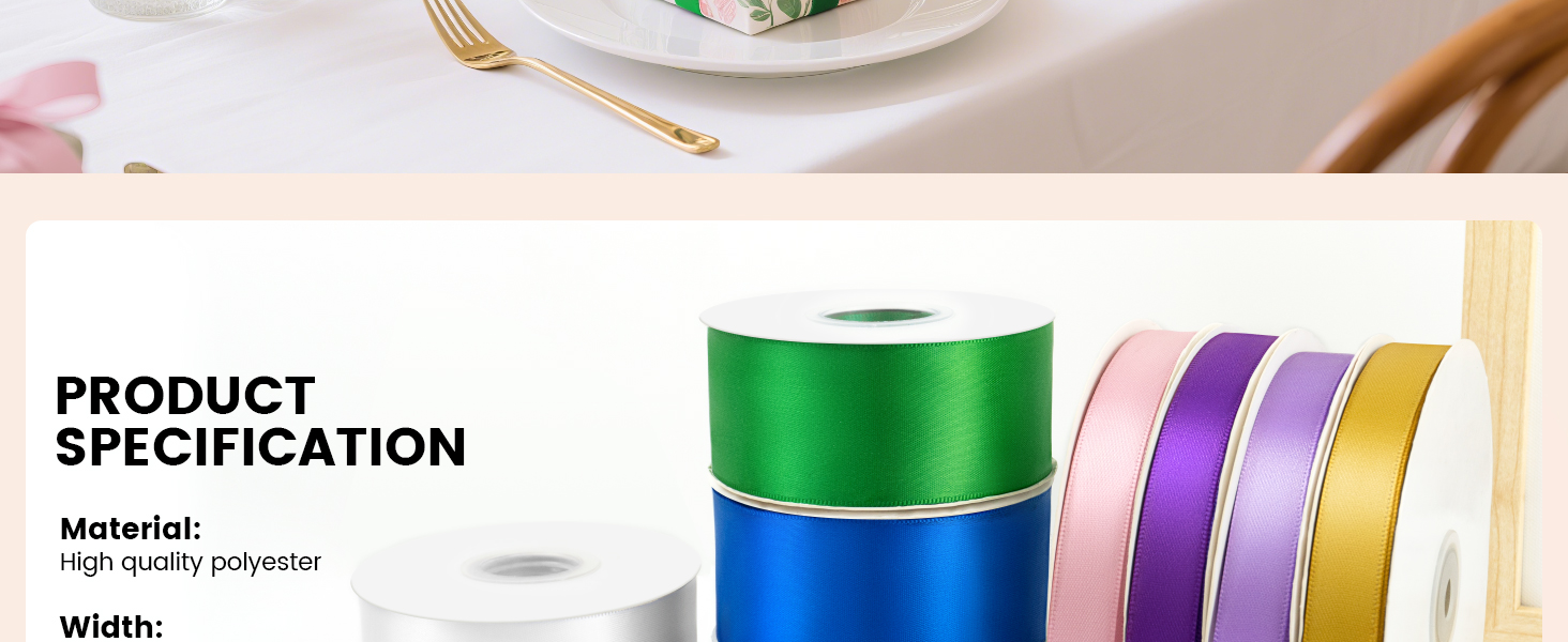DOUBLE FACED RIBBON