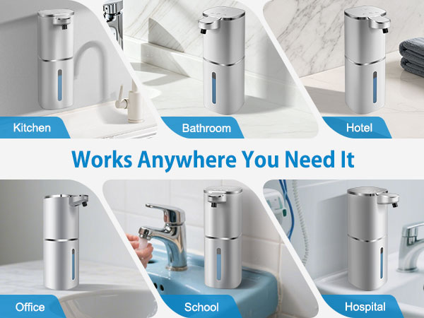 Automatic foaming soap dispenser
