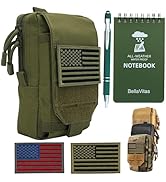 BellaVitas Tactical Pouch Small Notebook Cover EDC Utility Bag Tool Pouch Phone Pouch Holder with...