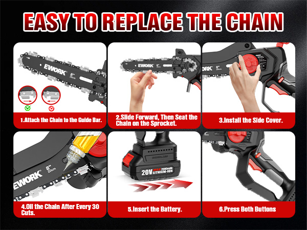 mini chainsaw cordless