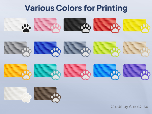 Various Colors for Printing