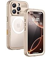 Lanhiem Magnetic for iPhone 16 Pro Max Case, IP68 Waterproof Dustproof Case, [Compatible with Mag...