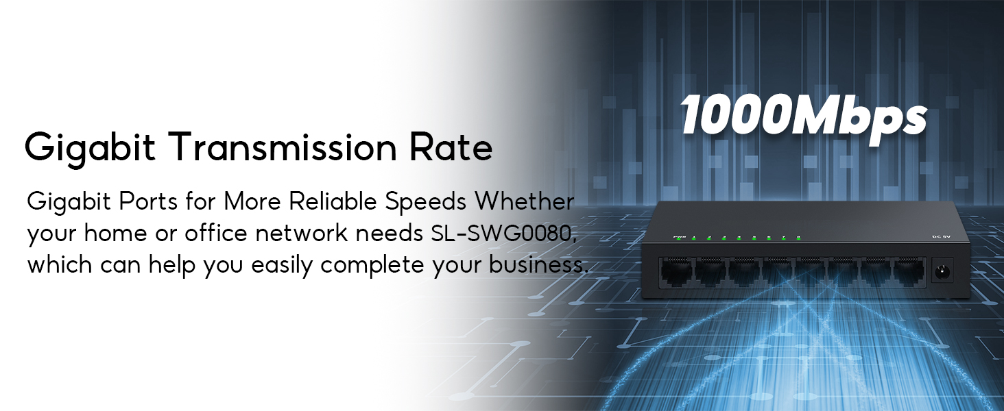 8 port gigabit Switch