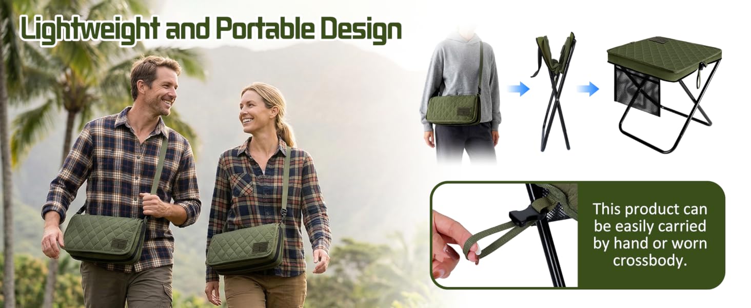 Foldable Backpack Stool