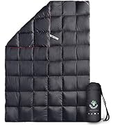 4Monster Outdoor Down Blankets Camping Blanket 650 Fill (80% Down &amp; 20% Feather) Travel Down Quil...