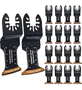 50Pcs Curved-Edge Oscillating Tool Blades Professional Universal Oscillating Saw Blades Wood Mult...