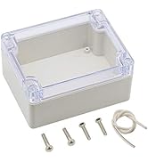 Zulkit Junction Box ABS Plastic Dustproof Waterproof IP65 Universal Electrical Boxes Project Encl...