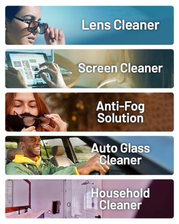 lens screen glass cleaner anti fog auto household home sunglasses tablet devices car bathroom