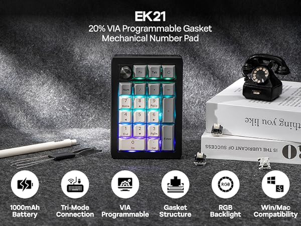 EK21 VIA Mechanical Number Pad 