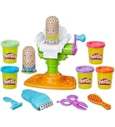 Play-Doh Buzz 'n Cut Fuzzy Pumper Barber Shop Set, Electric Buzzer, 5 Colors of 2-Ounce Cans, Pre...