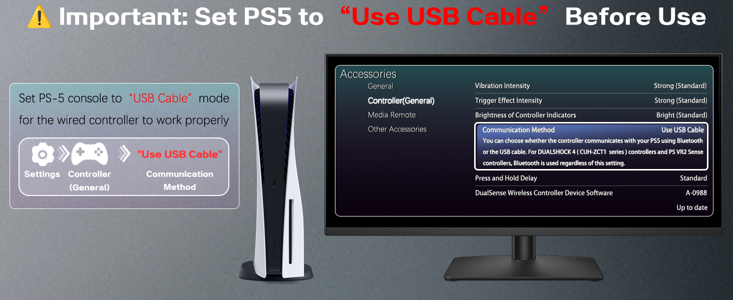 usb cable settings