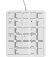 Merdia Numeric Keypad Wired Num pad 26 Keys Portable Keypad USB External Mini Slim Keyboard Magic...
