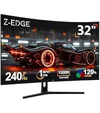 Z-Edge 32 inch IPS Gaming Monitor, QHD 1440P 200Hz 165Hz Computer Monitor | PC Monitor 1440P with MP...